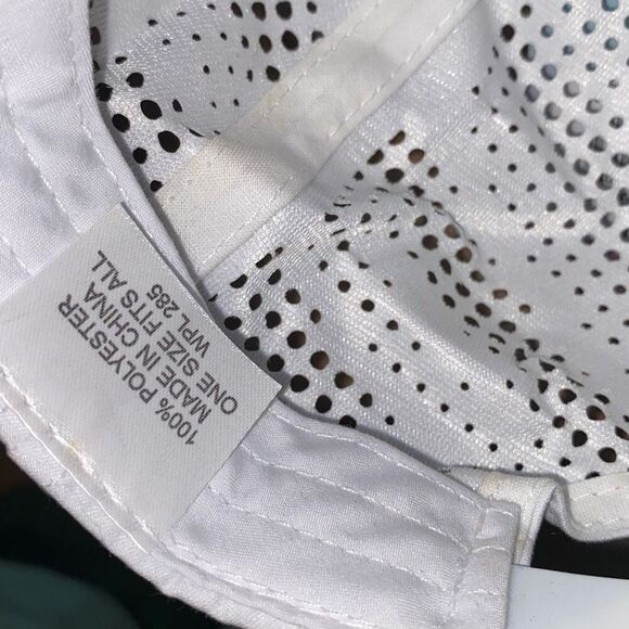 Reel Legends Women's White Perforated Snapback Baseball Cap Hat One Size NWT - Picture 9 of 10